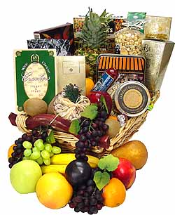 gourmet fruit gift basket
